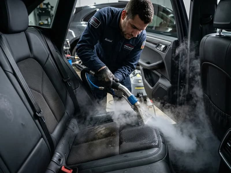 Stain Removal & Steam Clean - Above and Beyond Detailing